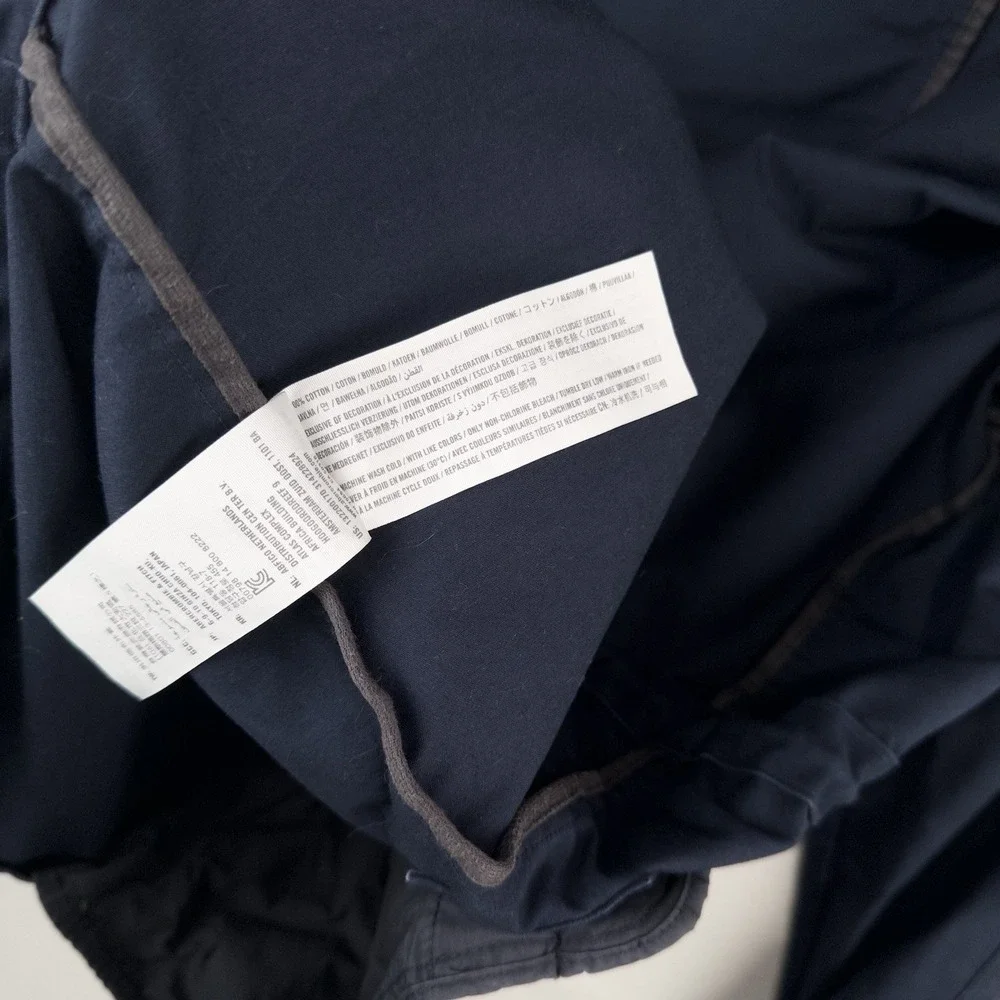 Vintage Abercrombie Fitch Hooded Utility Field Jacket Men's M Blue Full Zip